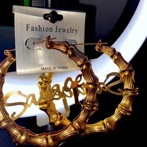 Gold Plated Savage Earrings